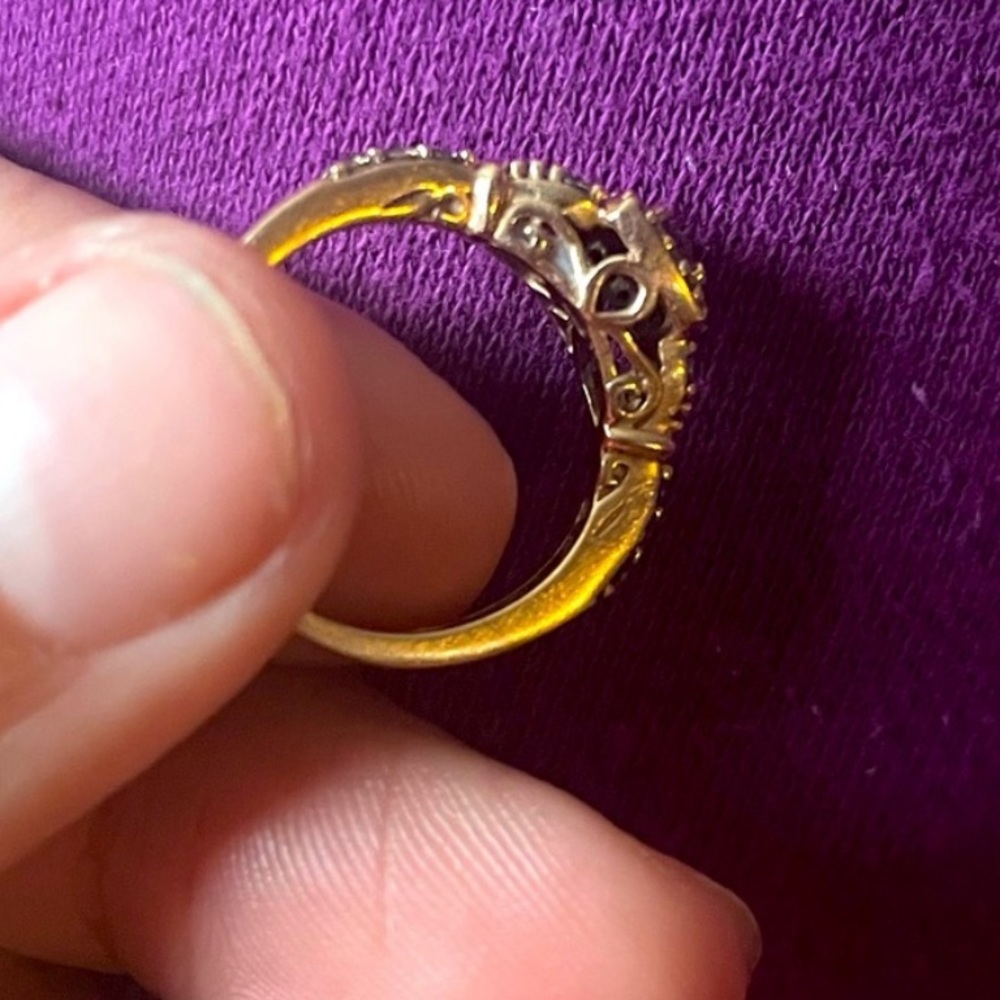Chocolate diamond 14 K rose gold Levian ring - Picture 8 of 15
